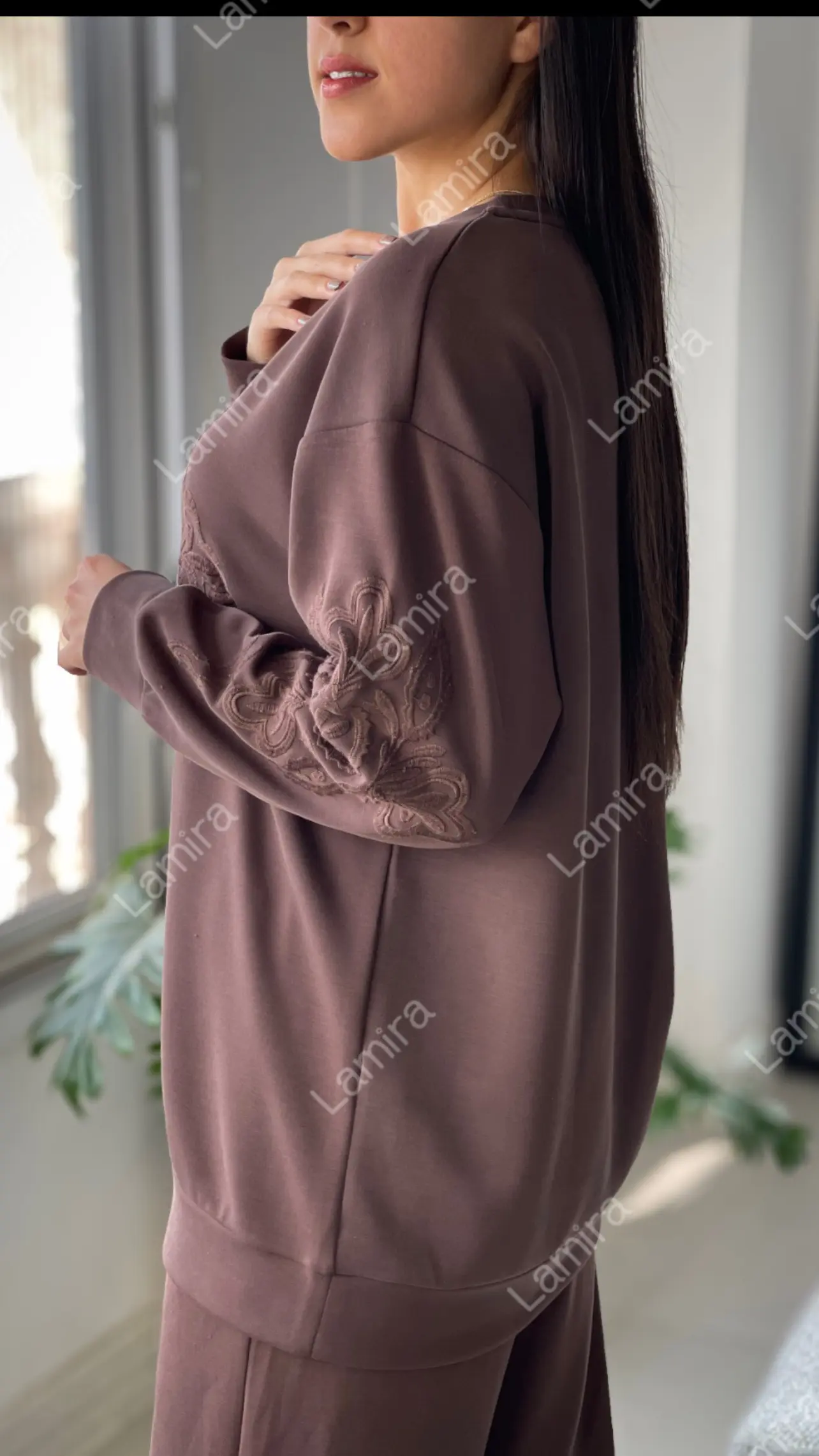 ست اویشو تمام گلدوزی برند ترک